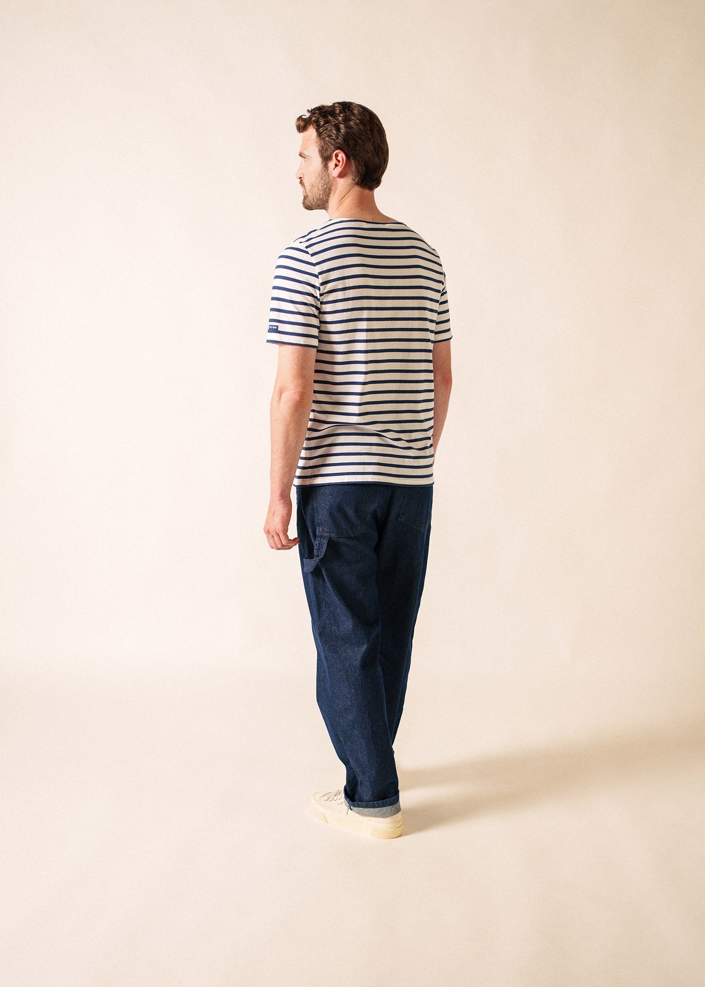 LEVANT MODERN Breton Shirt (WHITE / NAVY)