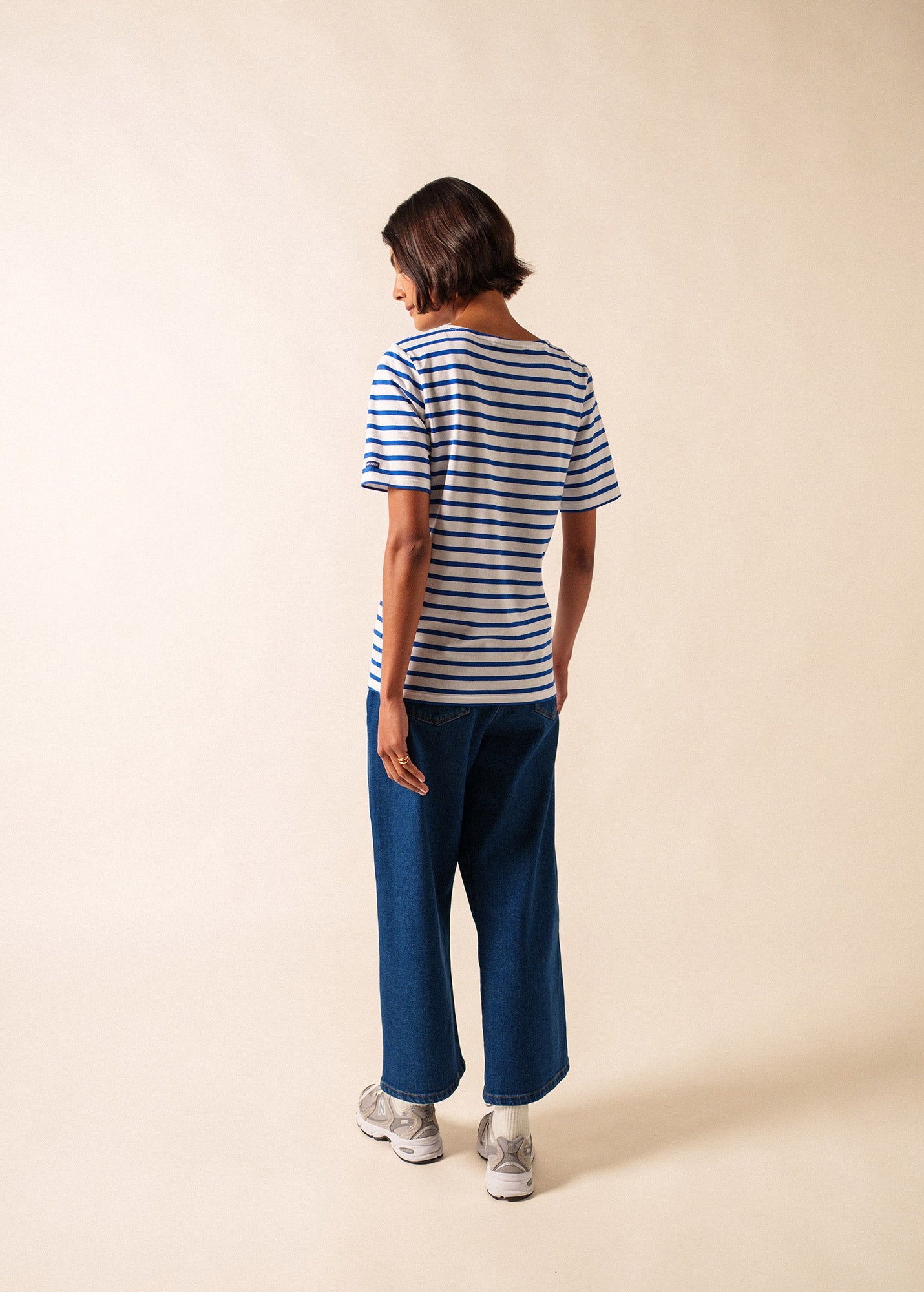 LEVANT MODERN Breton Shirt (WHITE / ROYAL BLUE)