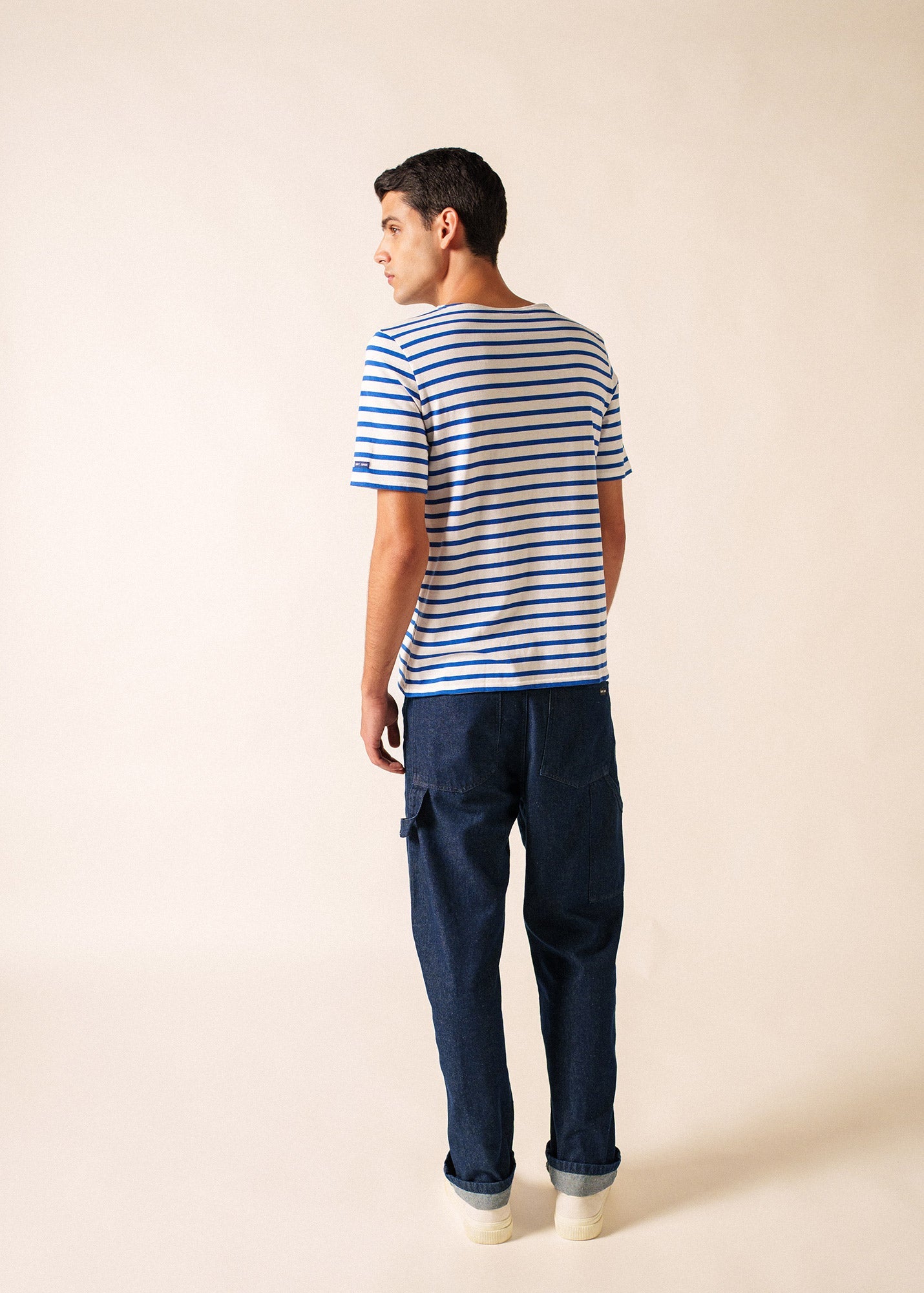 LEVANT MODERN Breton Shirt (WHITE / ROYAL BLUE)