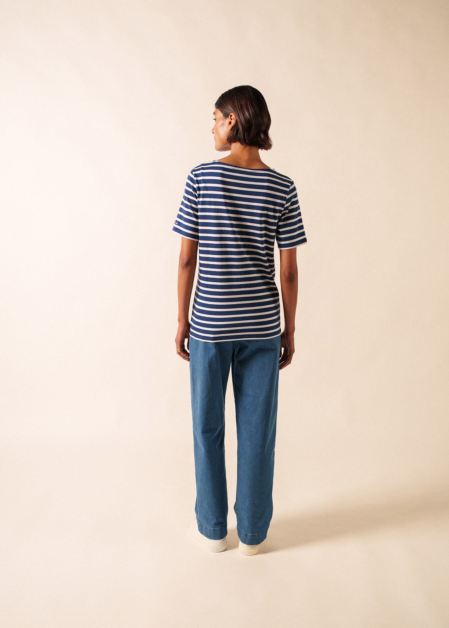 LEVANT MODERN Breton Shirt (NAVY / WHITE)