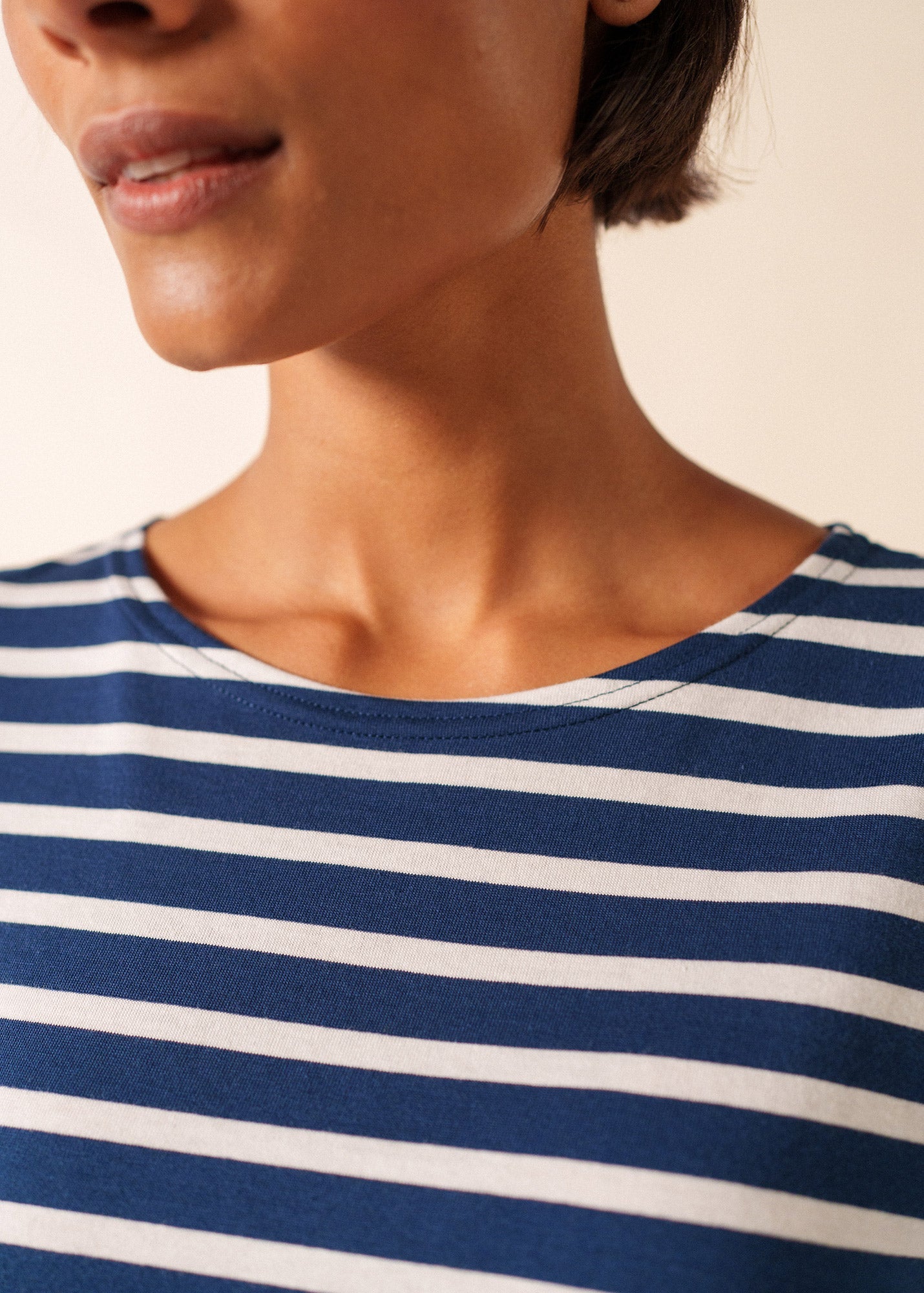 LEVANT MODERN Breton Shirt (NAVY / WHITE)