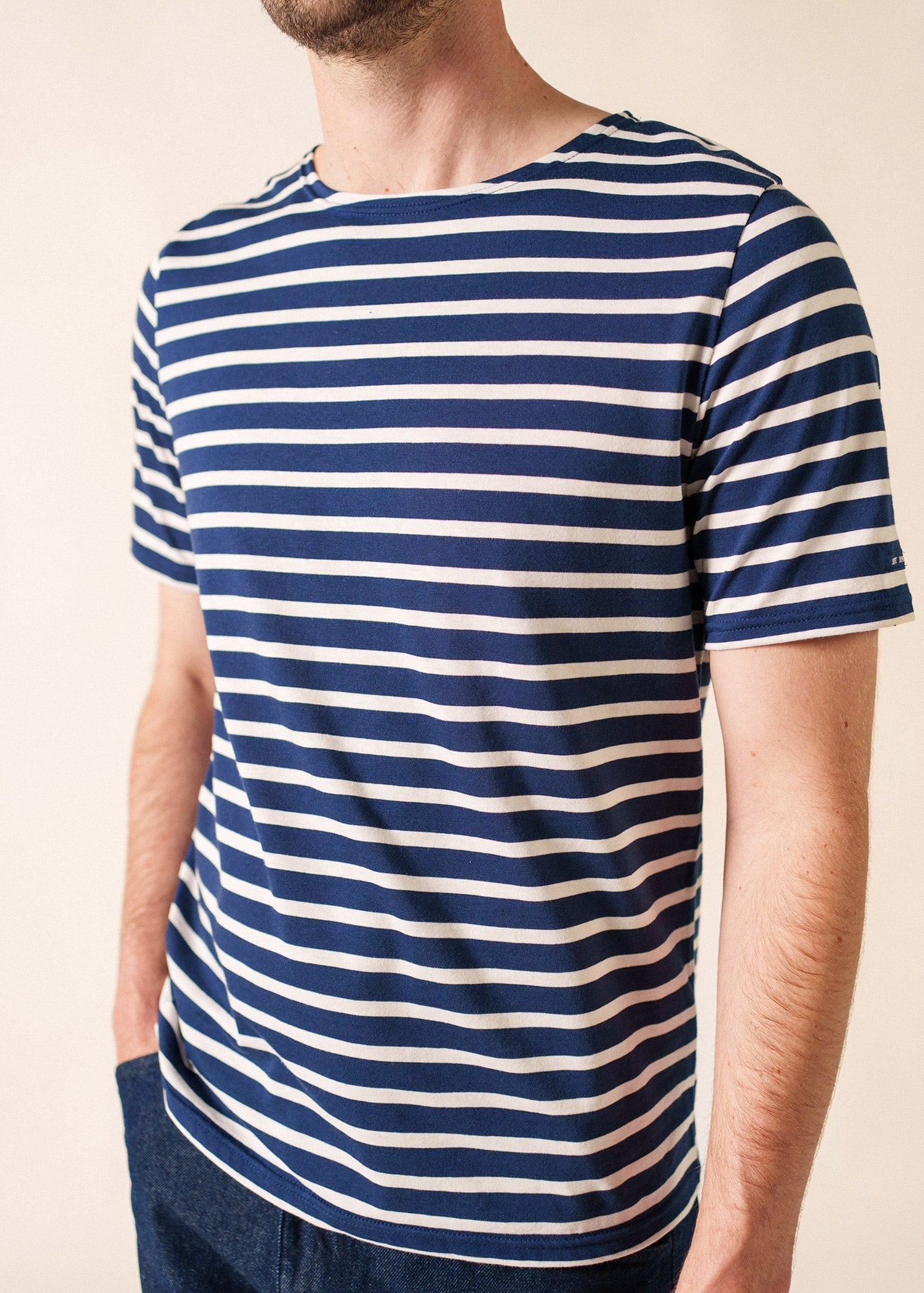 LEVANT MODERN Breton Shirt (NAVY / WHITE)