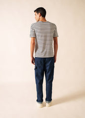 LEVANT MODERN Breton Shirt (WHITE / BLACK)