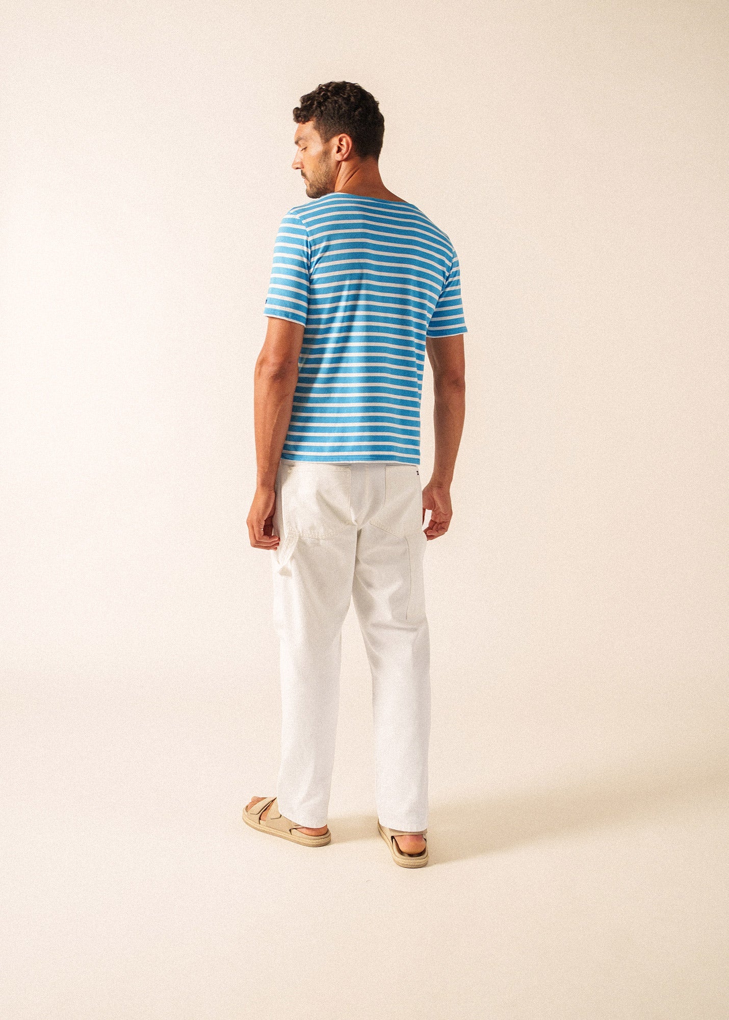 LEVANT MODERN Breton Shirt (CAPRI BLUE / WHITE)