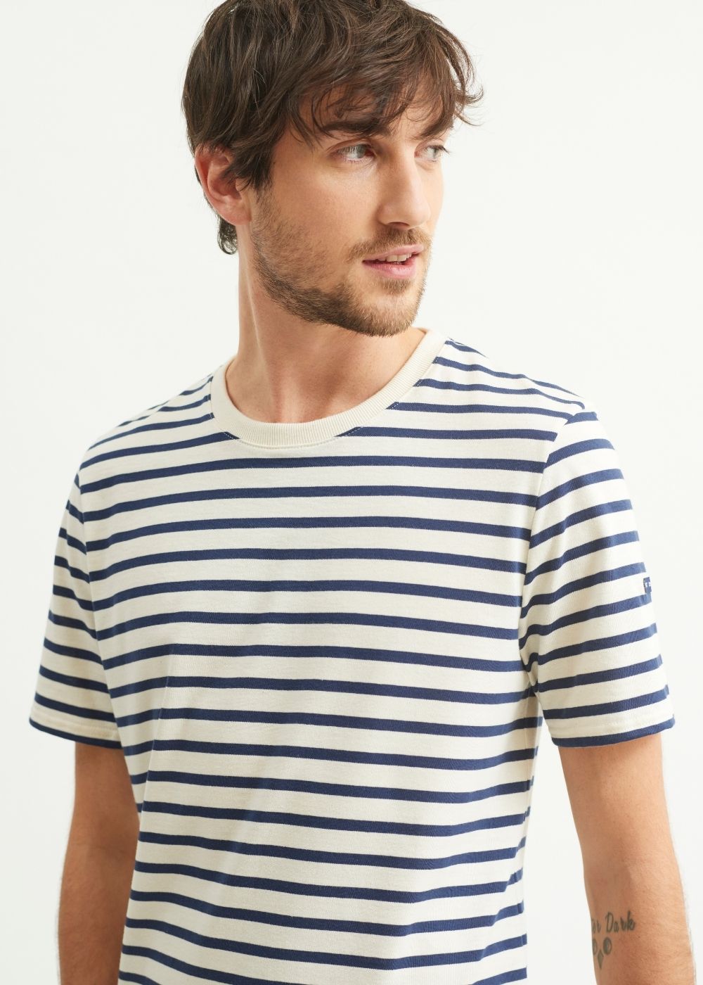 PLOUIDER Breton Shirt (ECRU / NAVY)