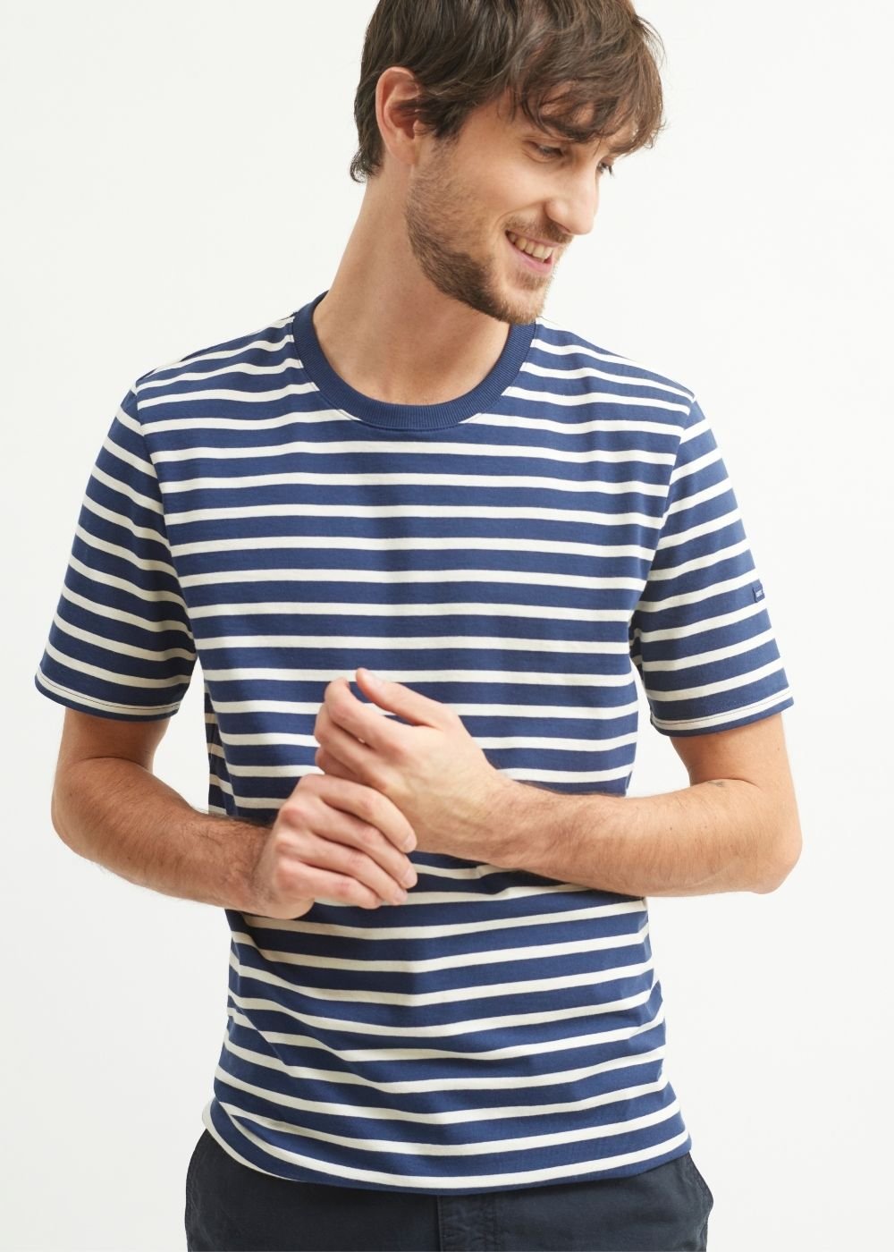 PLOUIDER Breton Shirt (NAVY / ECRU)