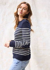 BREGANCON Breton Sweater (NAVY / IVORY)