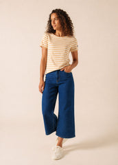 ETRILLE II Nautical Striped Tee (SAIL CANVAS / WHITE)