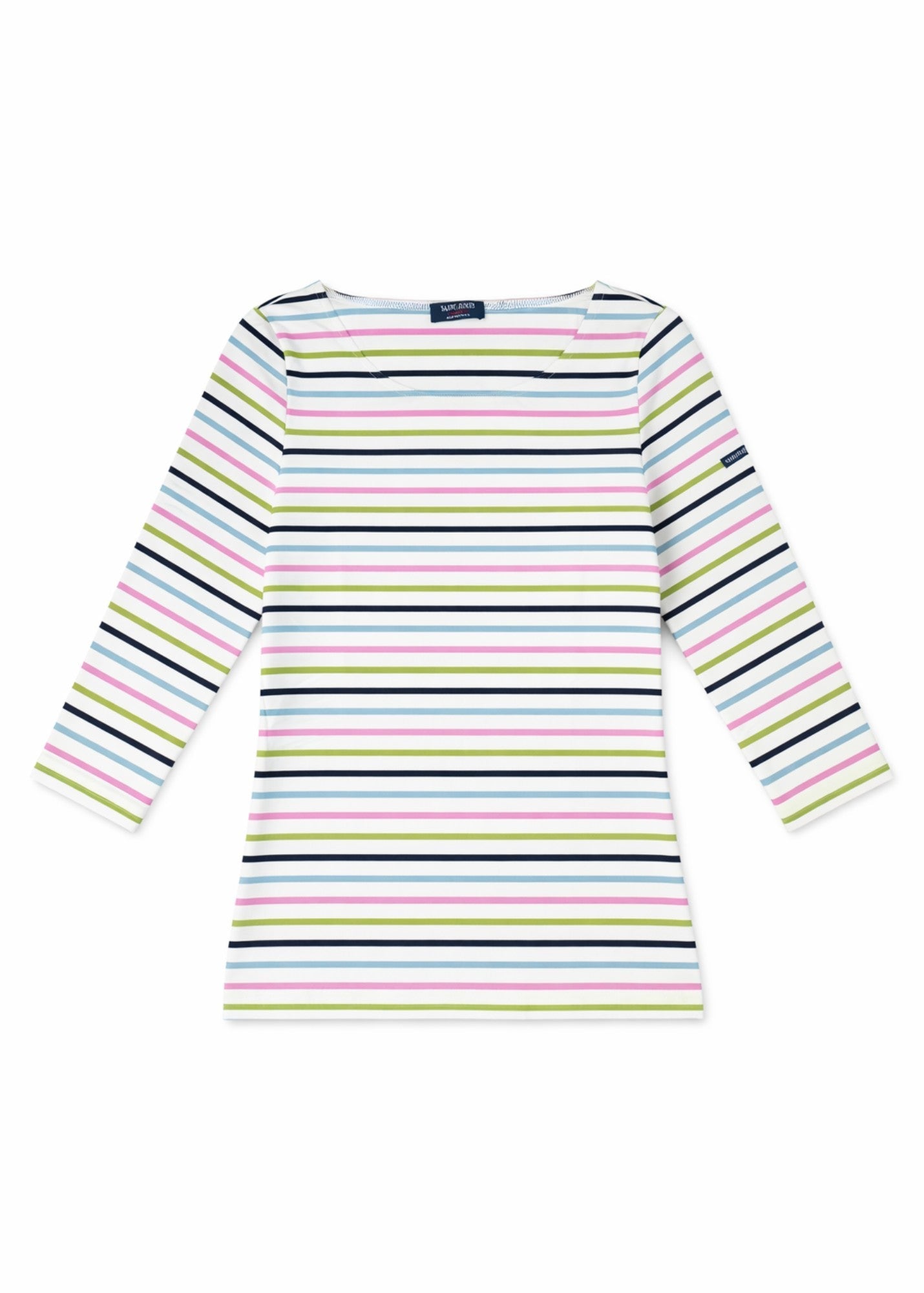 GARDE-COTE MULTICOLOR Striped Top (WHITE / SAGE OLIVE)