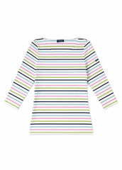 GARDE-COTE MULTICOLOR Striped Top (WHITE / SAGE OLIVE)