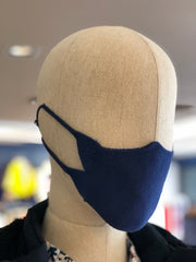 Cotton Knit Face Mask (NAVY)
