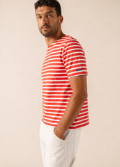 LEVANT MODERN Breton Shirt (POPPY RED / WHITE)