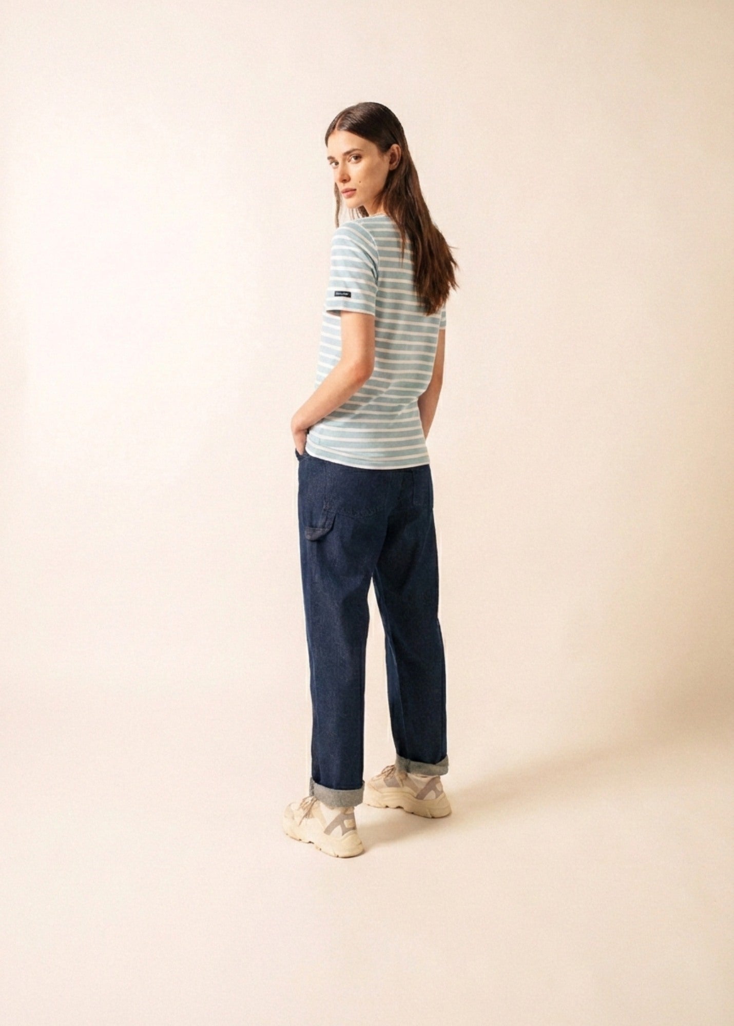 LEVANT MODERN Breton Shirt (SKYLIGHT BLUE / WHITE)