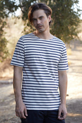 LEVANT MODERN Breton Shirt (ECRU / NAVY)