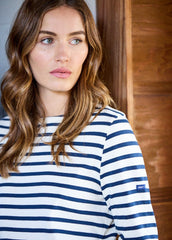MERIDAME II Breton Shirt (ECRU / NAVY)