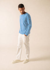 MERIDIEN MODERNE Breton Shirt (CAPRI BLUE / WHITE)