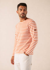 MERIDIEN MODERNE Breton Shirt (CLAY / WHITE)