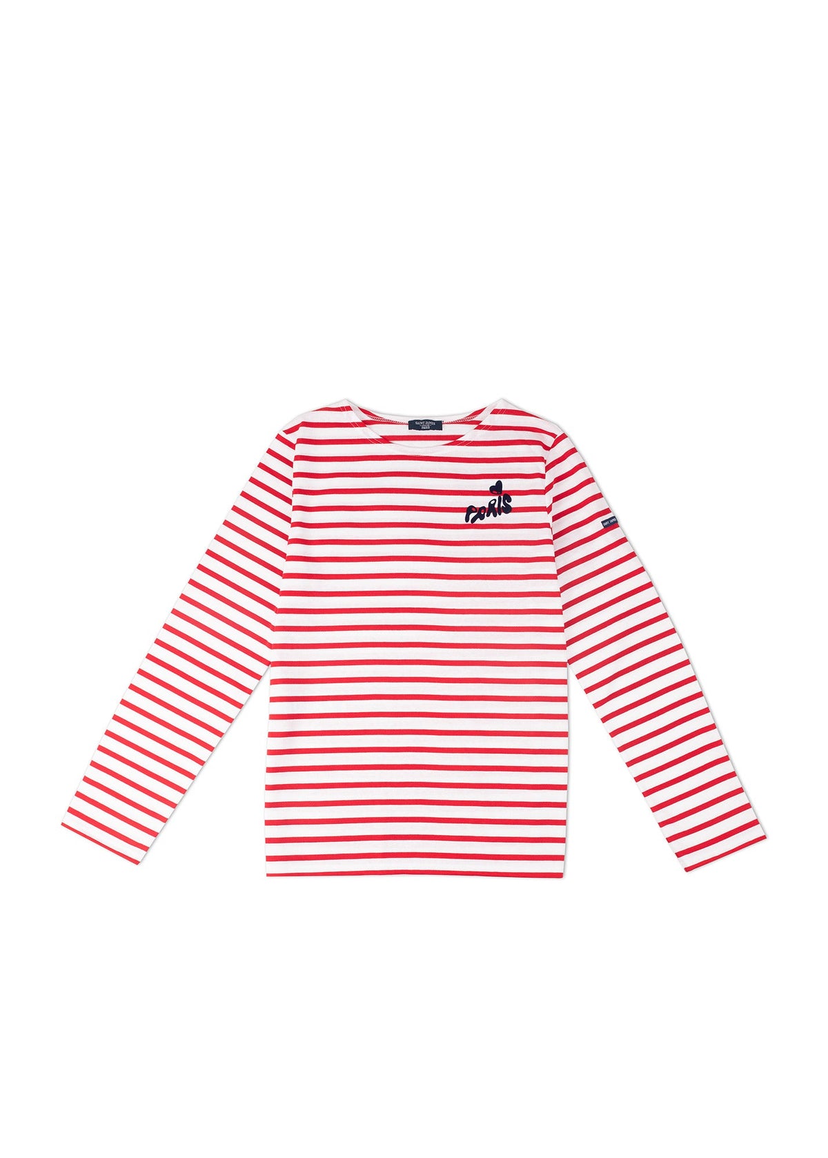 MINQUIERS PARIS Breton Shirt (WHITE / RED)