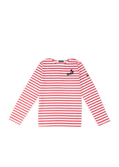 MINQUIERS PARIS Breton Shirt (WHITE / RED)