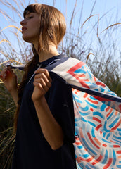 Play graphic print silk square scarf (PLAY)