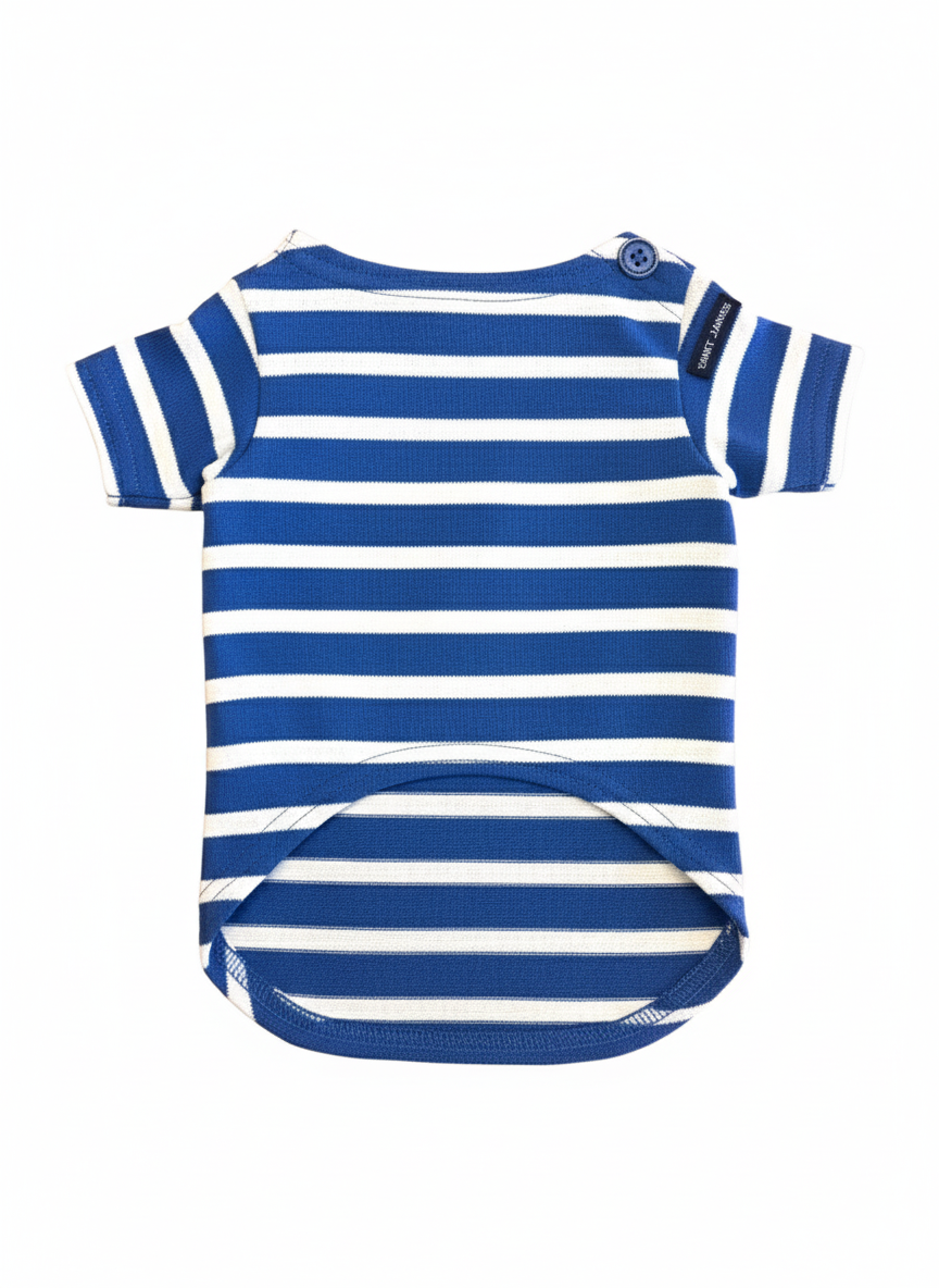 PARISIAN PUP Shirt (MER BLUE / WHITE)