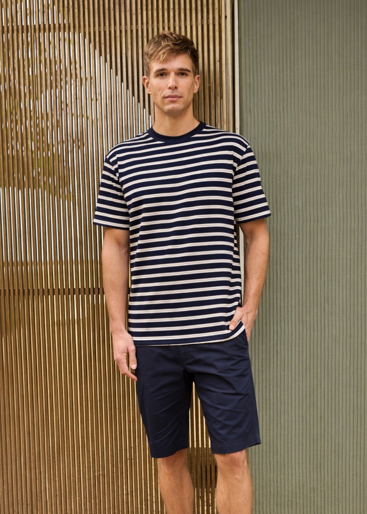 PLOUIDER II Breton T-Shirt (NAVY / ECRU)
