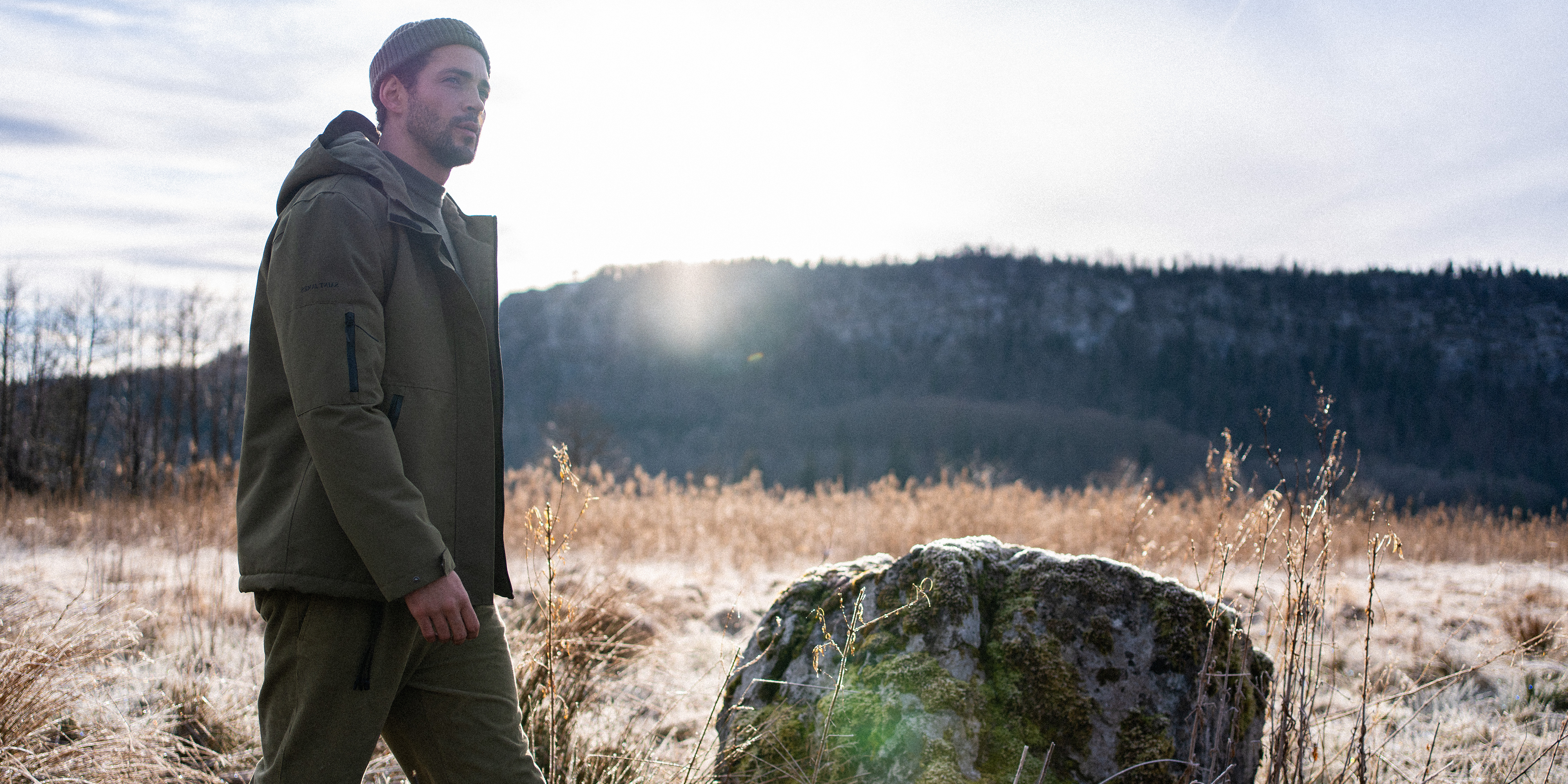 ST DENIS Hooded Jacket (OLIVE GREEN)