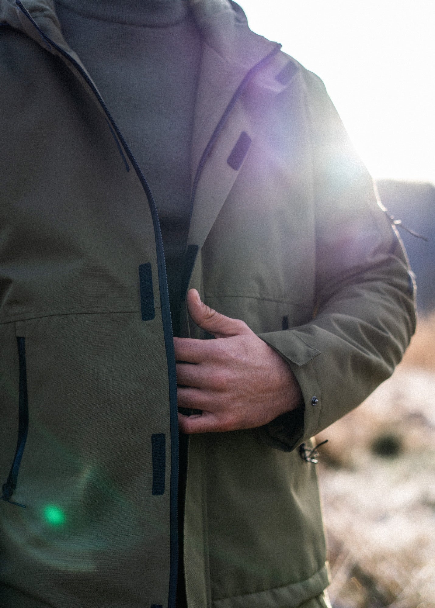 ST DENIS Hooded Jacket (OLIVE GREEN)