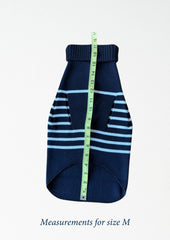 PARISIAN PUP Sweater (NAVY / IVORY)