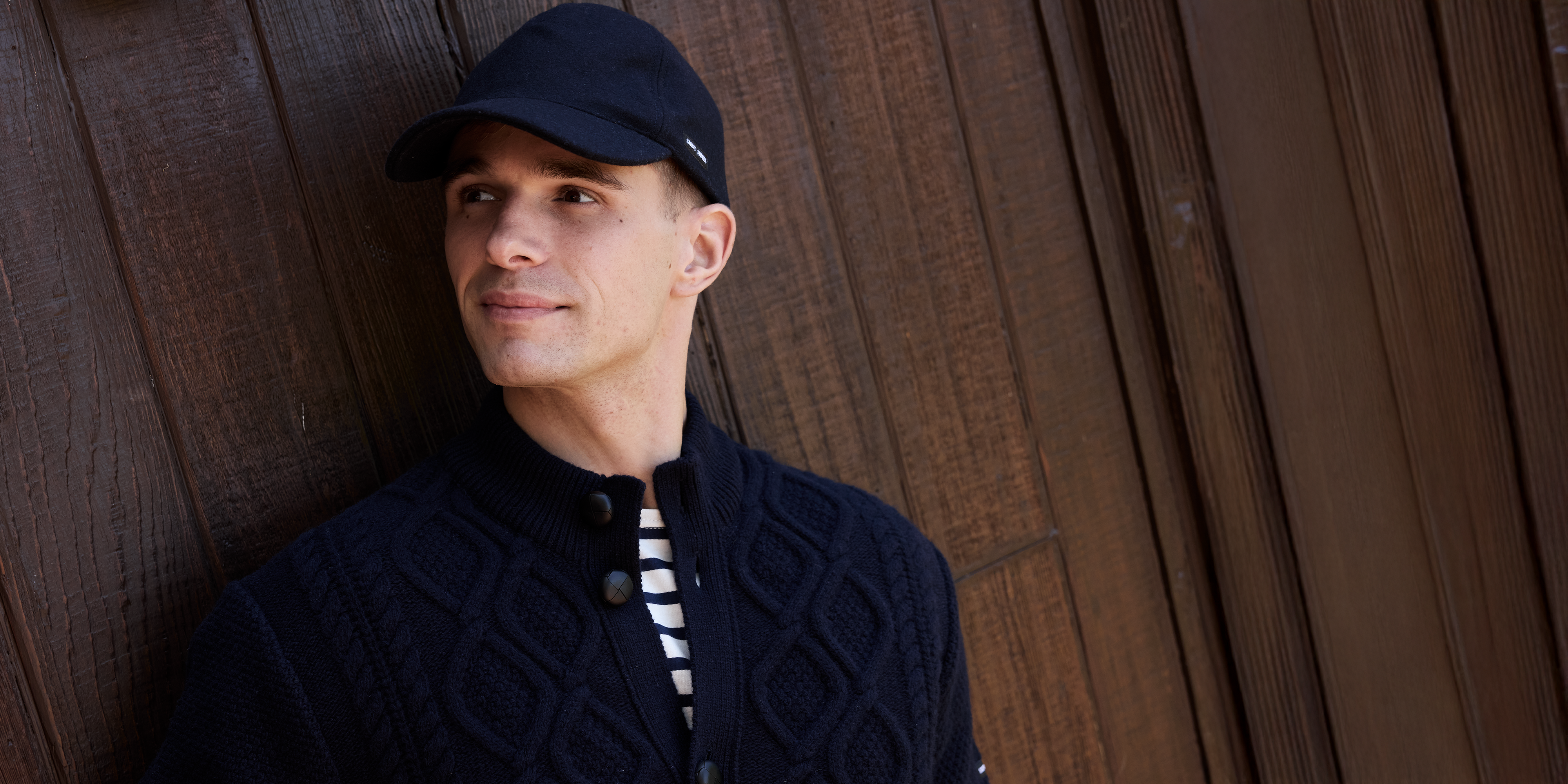 USTER Wool Cardigan (NAVY)