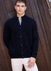 USTER Wool Cardigan (NAVY)